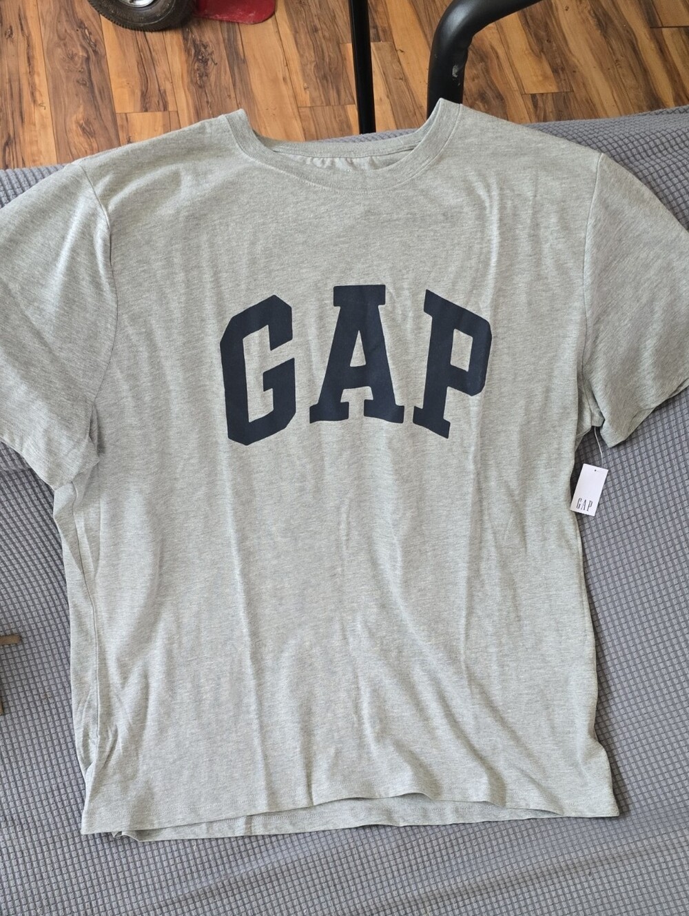 GAP HEATHER GREY EVERDAY CREW NECK SOFT COTTON SHORT SLEEVE T-SHIRT